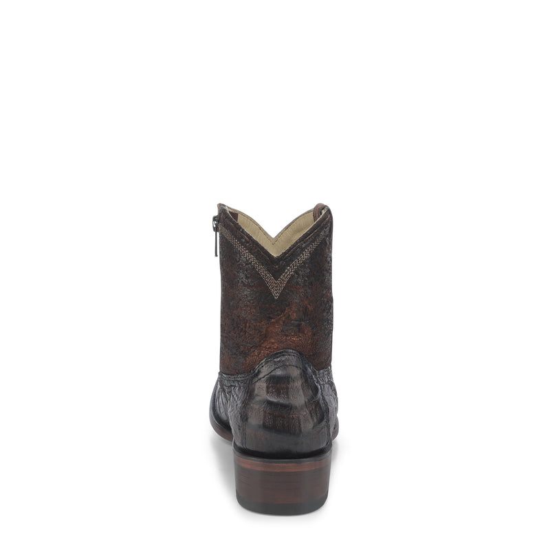 Corral - A4680 Chocolate Caiman Embroidery Narrow Square Toe