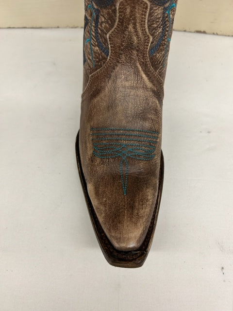 Corral - L5971 Ld Brown Hand Painted & Embroidery