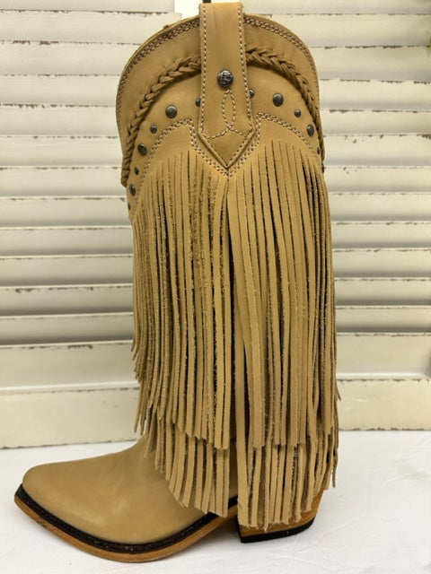 Liberty Black - 71124 Vegas Lion - Tan Fringes