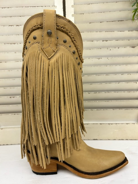 Liberty Black - 71124 Vegas Lion - Tan Fringes