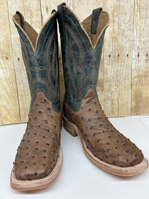 Corral - A4052 Orix/Navy Blue Ostrich Wide Square Toe