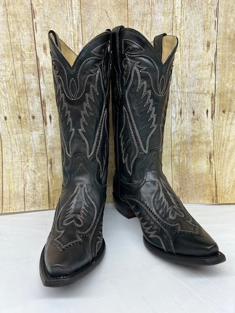 Corral - C4149 Black Calf-Grey Embroidery