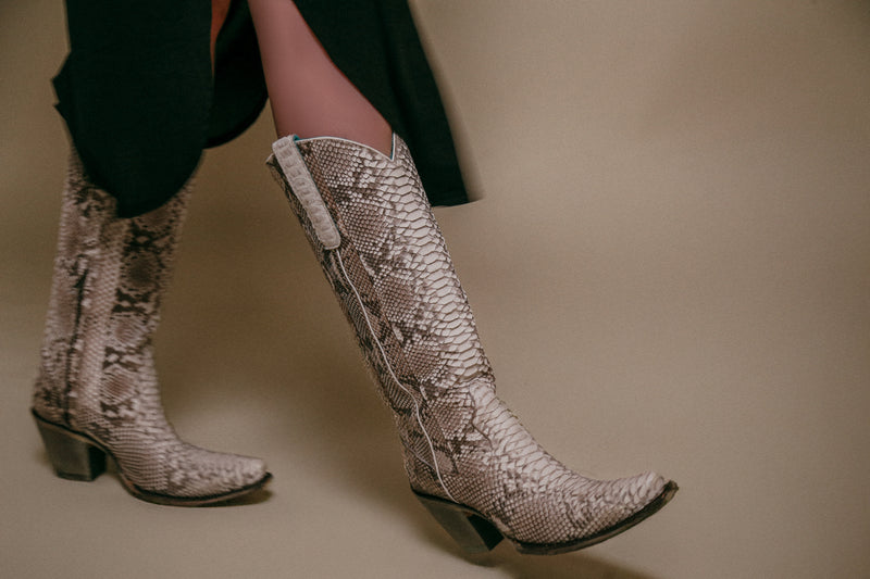 Corral - A3789 -  Genuine Full Python Tall Cowboy Boot