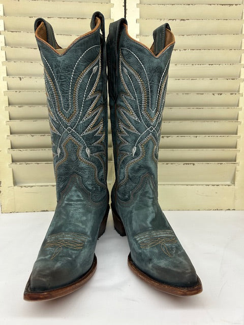 Corral - L8069- Blue Triad Cowgirl Boot
