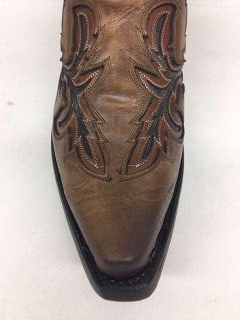 Corral C3845  Honey/Grey Inlay & Embroidery