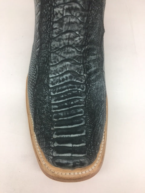 Corral - A4294 Denim Blue Ostrich Leg Narrow Square Toe