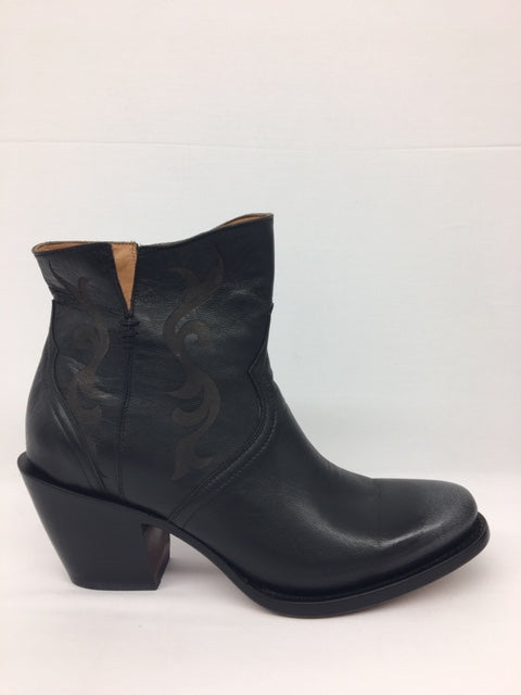 Lucchese - M6014 Alondra Black Etched Bootie