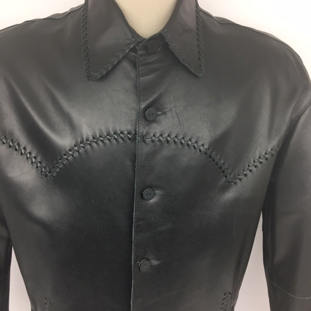 Bootmaster - #084WL Black Lambskin Jacket