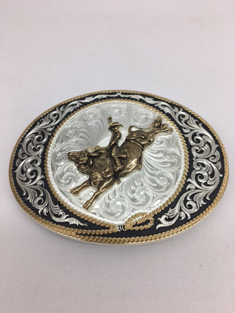 Montana Silversmiths - 6190-528 Ranch Rope Bull Rider