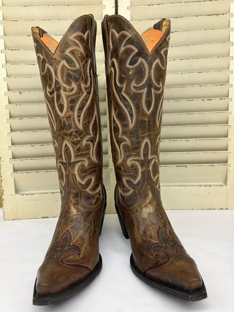 Old Gringo - YL703-2 Belt in Rust 14" Overlay boots
