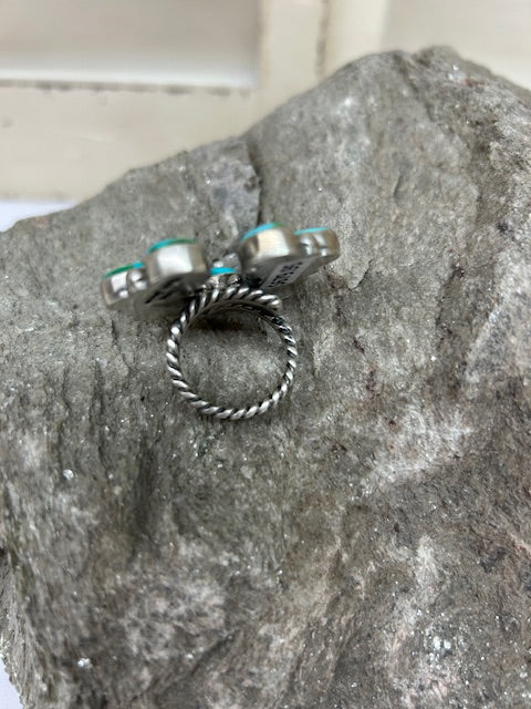 Sterling Silver & Turquoise Horseshoe Ring