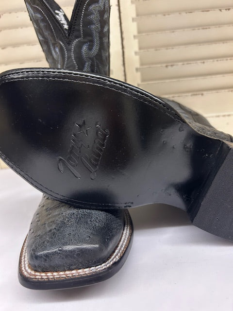 Tony Lama TL5382  Rancho Grey Smooth Ostrich Roper