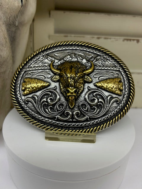 Montana Silversmiths Attitude- A1066P Buffalo Ridge Buckle