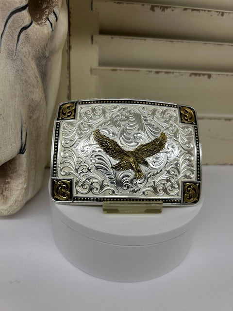 Montana Silversmiths - 57010-696 Sierra Forge Buckle with Eagle
