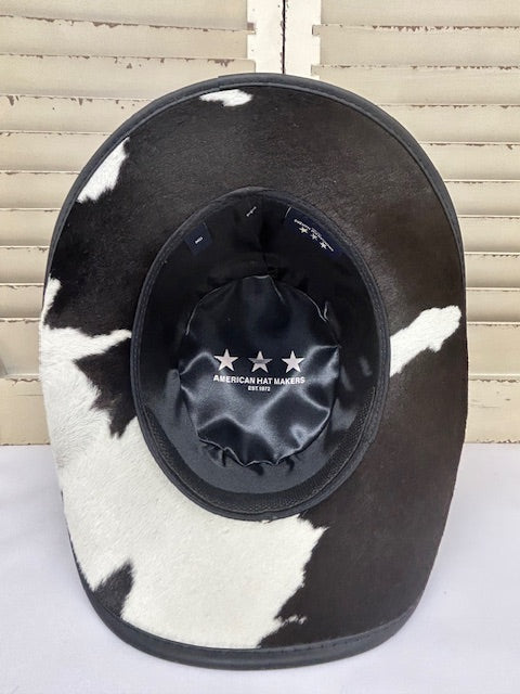 Head'n Home - Pinto Black Leather Hat