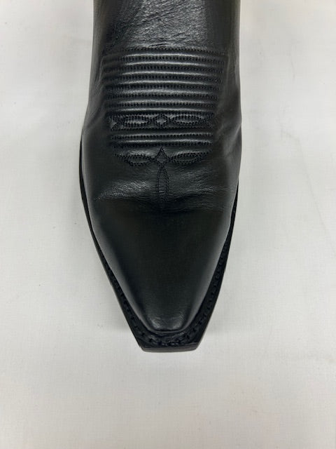 Lucchese -N1597.54  Bart Boot Black Cowhide Ranch Hand