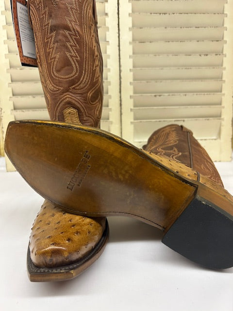 Lucchese - LUKE Style No. N1156.73 Barnwood Full Quill Ostrich