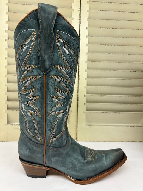 Corral - L8069- Blue Triad Cowgirl Boot