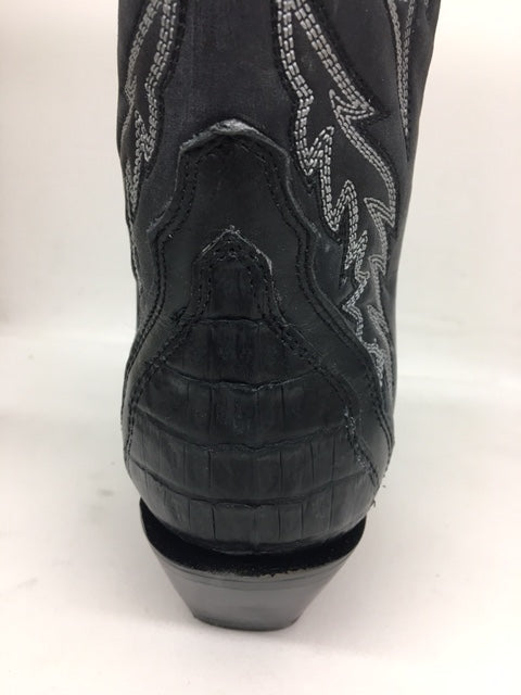 Corral - A4183 Black Caiman & Embroidery