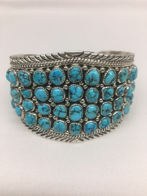 Sterling Silver - Sterling Silver Cuff with Turquoise