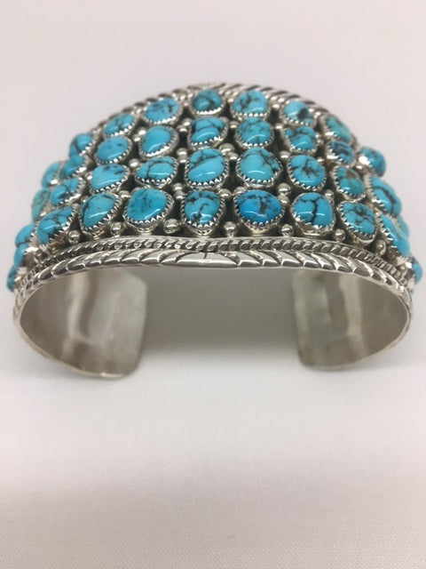Sterling Silver - Sterling Silver Cuff with Turquoise