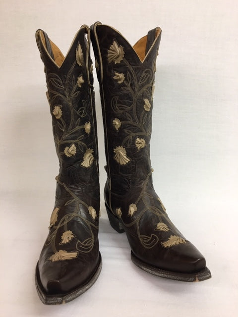 rose cowboy boots