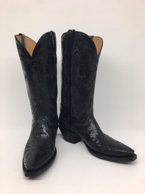 Lucchese - L4613.54 Black Hand Tooled