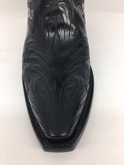 Lucchese - L4613.54 Black Hand Tooled
