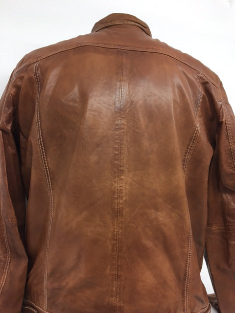 Scully - #1055 Tan Leather Jean Jacket