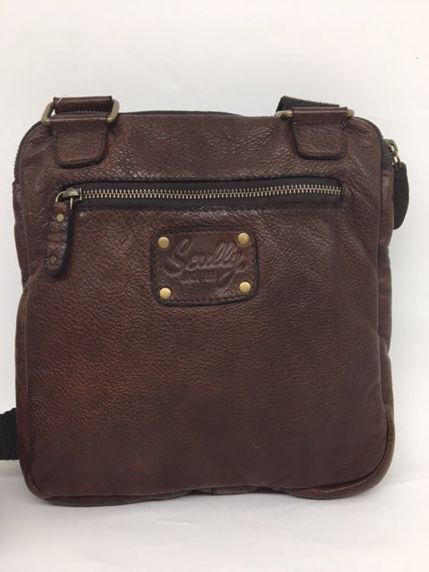 Scully - #924 Chocolate Brown Leather Crossbody