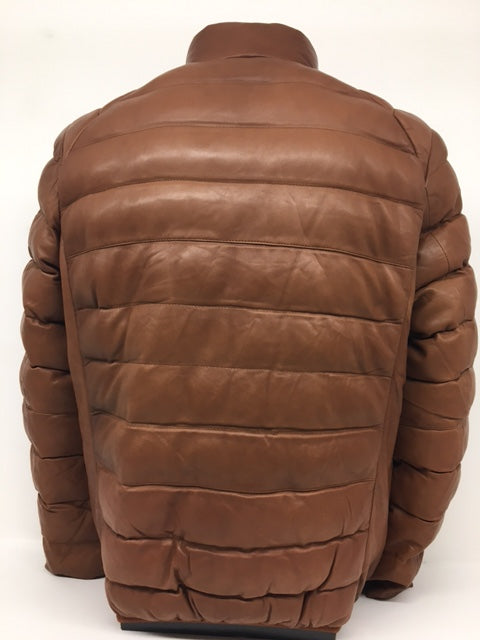 Scully - #512 Tan Leather Ribbed Jacket